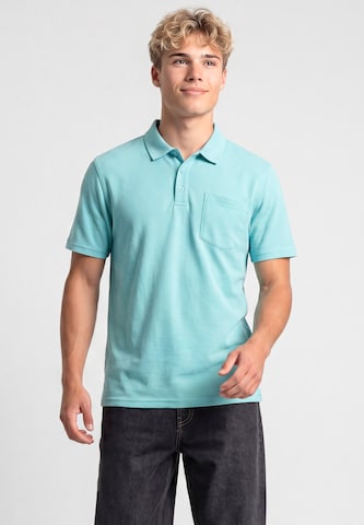 MO Shirt in Blau: Vorderseite