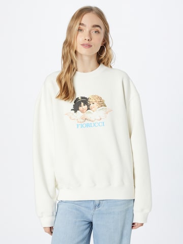 Sweat-shirt Fiorucci en blanc : devant