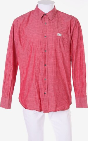 Milano Italy Button Up Shirt in L in Red: front