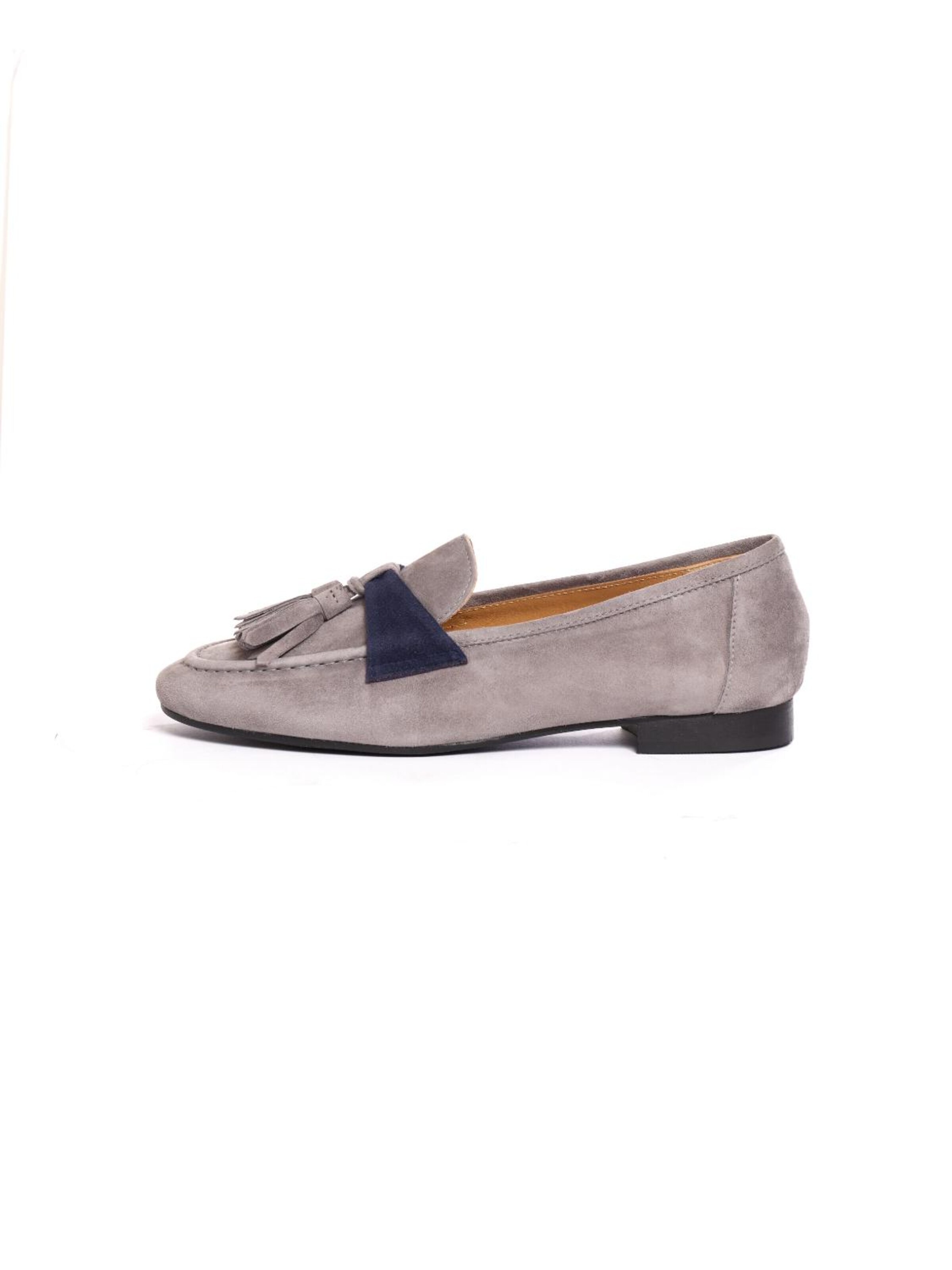 Flarelle Moccasin 'Fruscio' in Blue: front