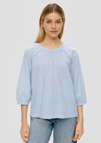 s.Oliver Blouse in Blauw: voorkant