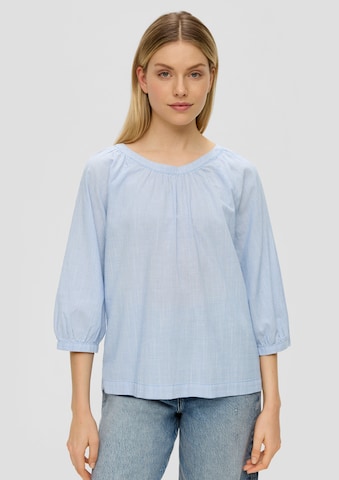 s.Oliver Blouse in Blauw: voorkant