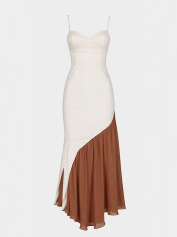 Elena Athanasiadou Cocktailjurk 'BELLA' in Beige: voorkant