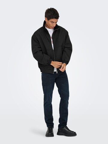 Only & Sons Between-Season Jacket in Black