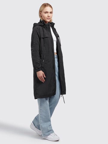 Manteau mi-saison 'Voya4' khujo en noir