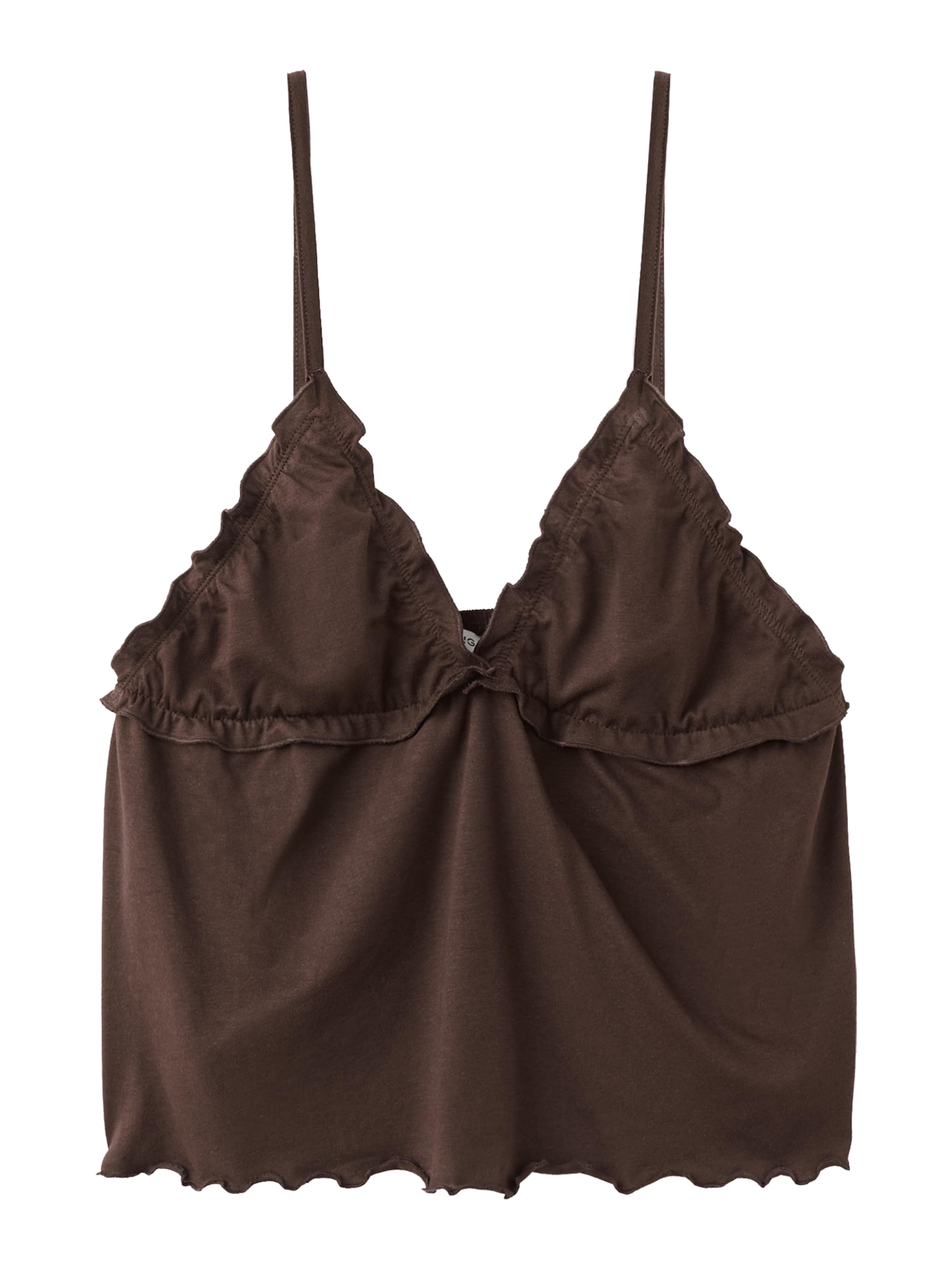 MANGO TEEN Topp 'PASTEL' i brun: framsida