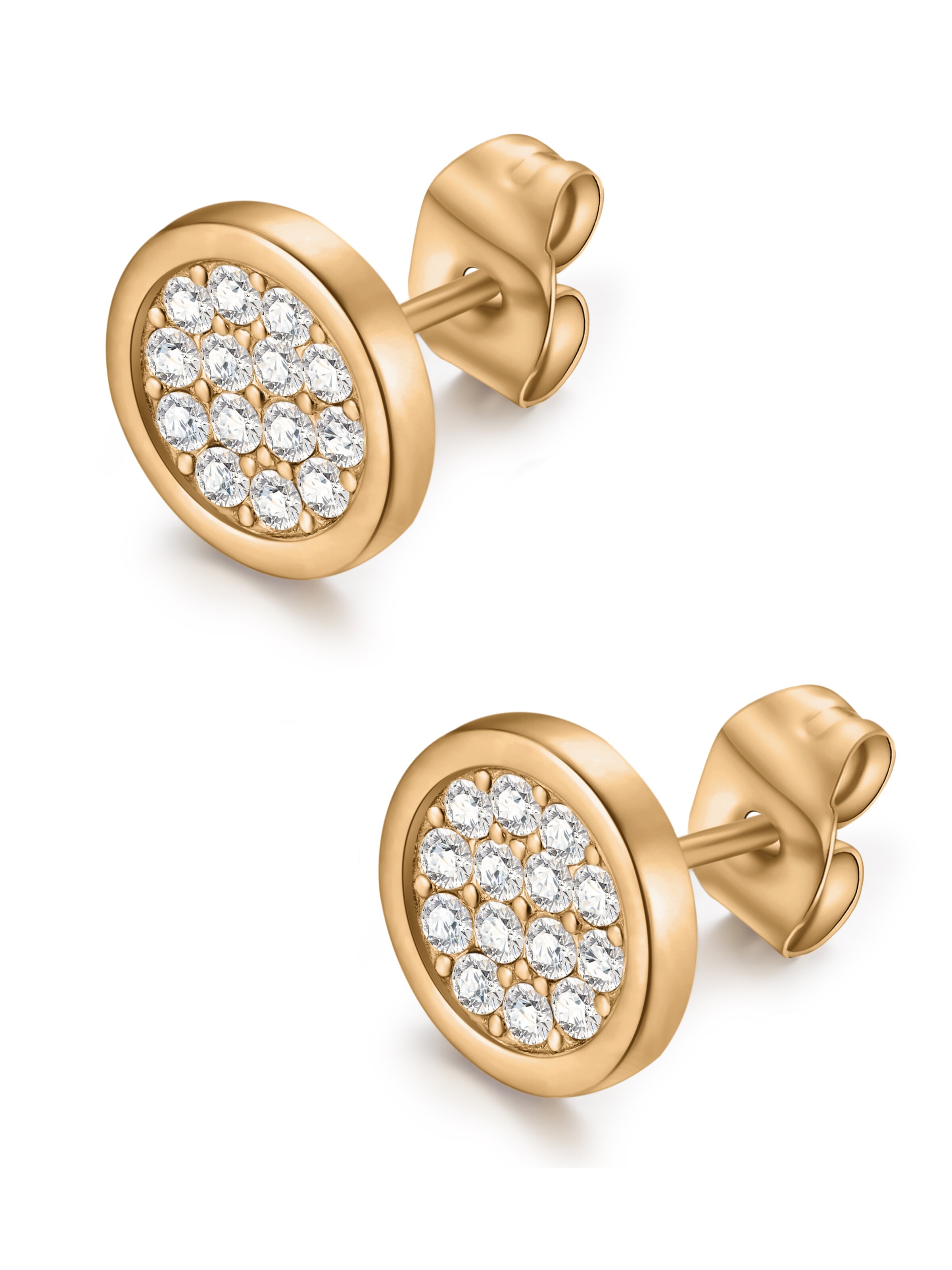 day berlin Earrings 'Duo' in Gold: front