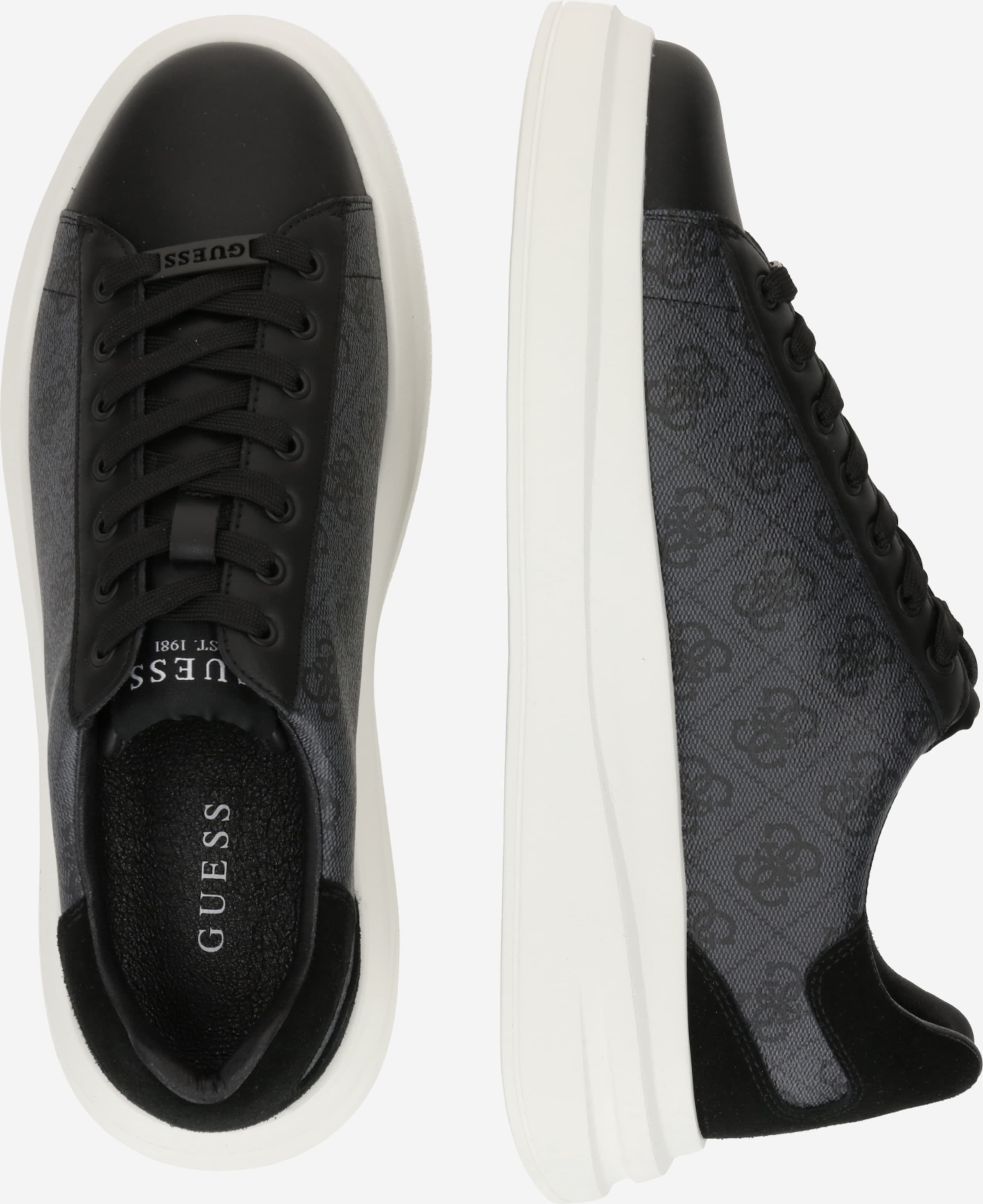 Guess Elba Sneakers Nero - Acquista A Prezzi Outlet