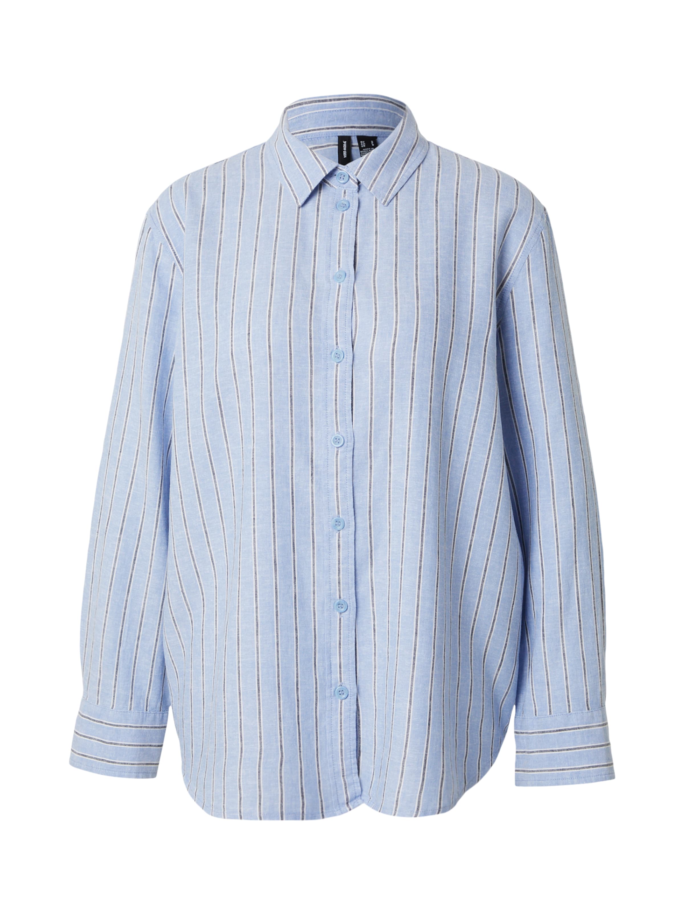 VERO MODA Bluse 'VMLINN' in hellblau / schwarz / weiß, Produktansicht