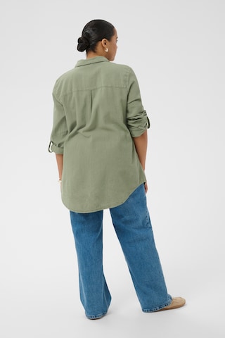 KAFFE CURVE Blouse 'KCnana' in Green