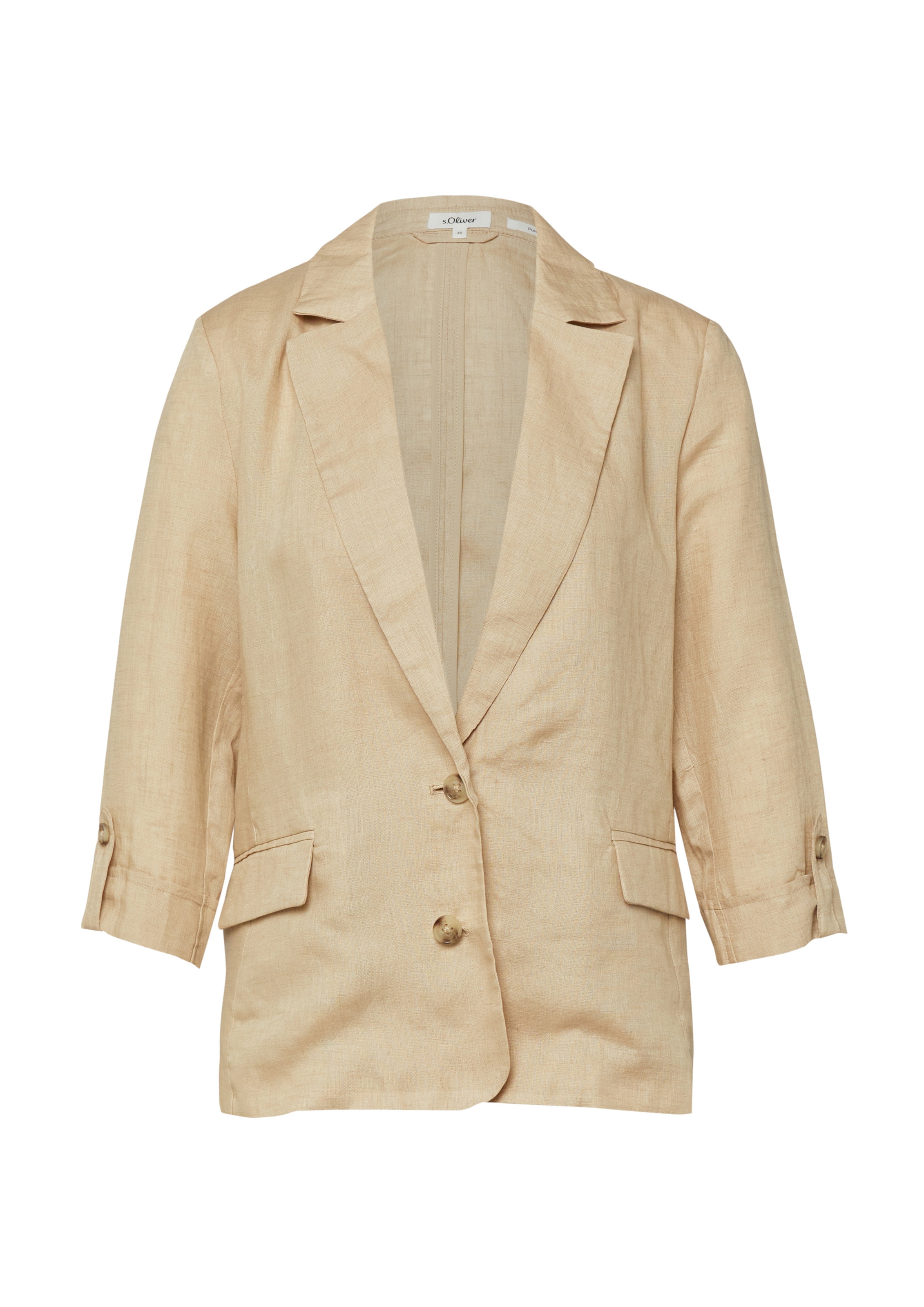 Blazer s.Oliver en beige : devant