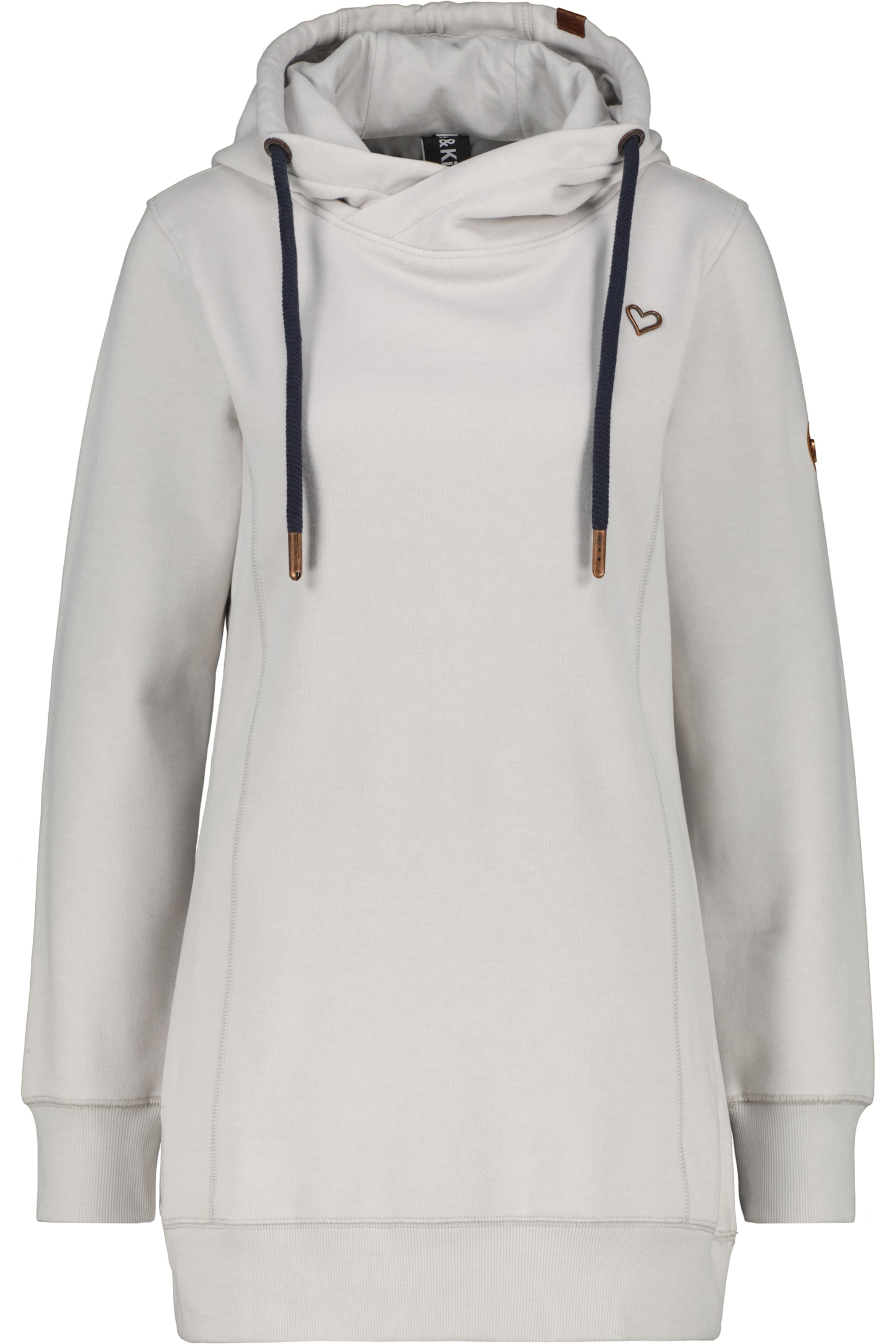 alife & kickin Sweatshirt 'AlvaAK A' in Wit: voorkant