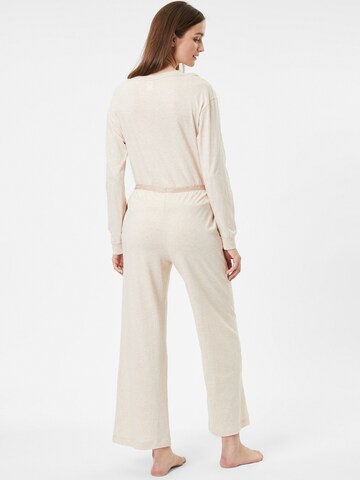 Wide leg Pantaloni di Calvin Klein Underwear in beige