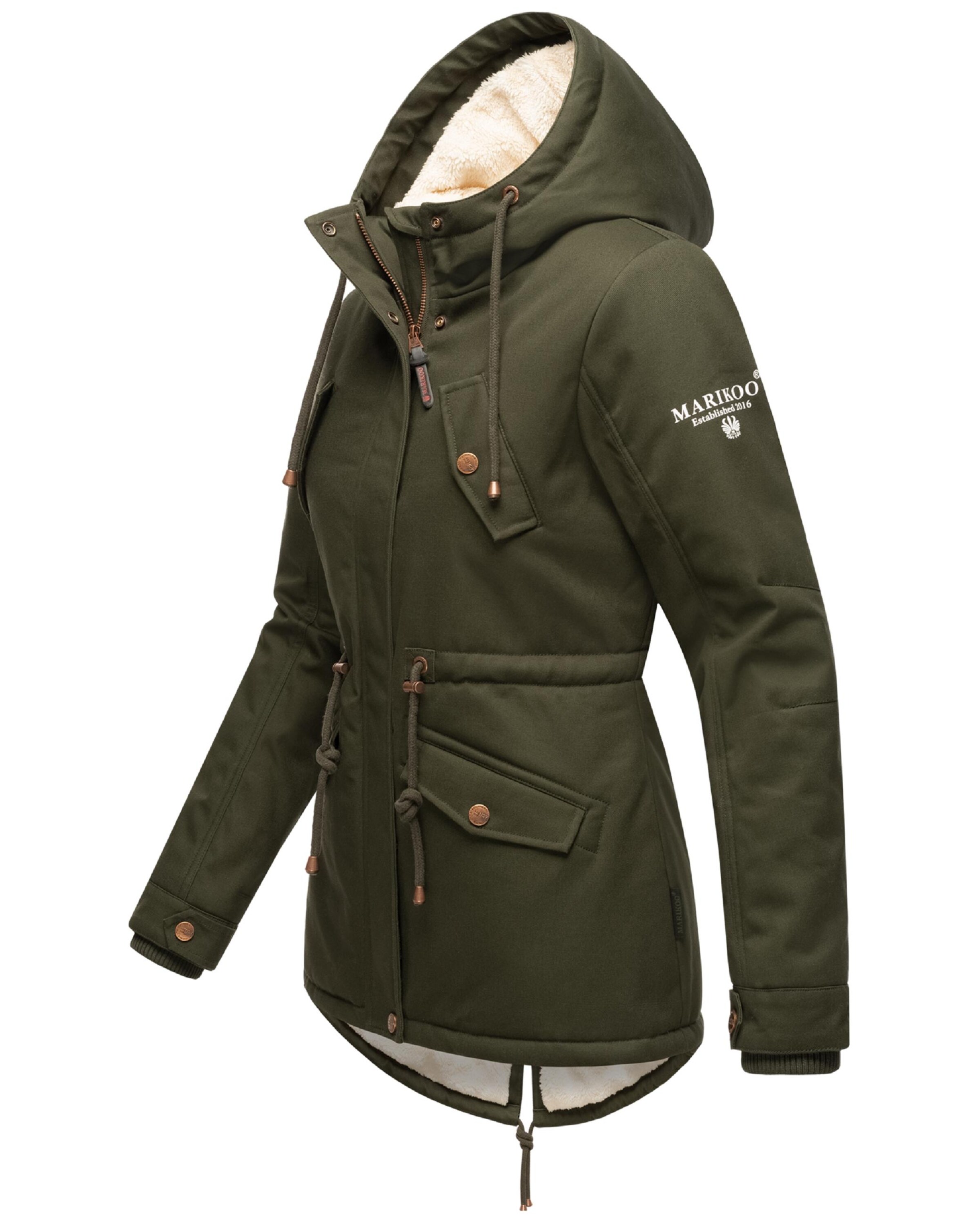 Parka d’hiver 'Manolya' MARIKOO en vert