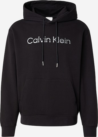 Sweat-shirt Calvin Klein en noir : devant