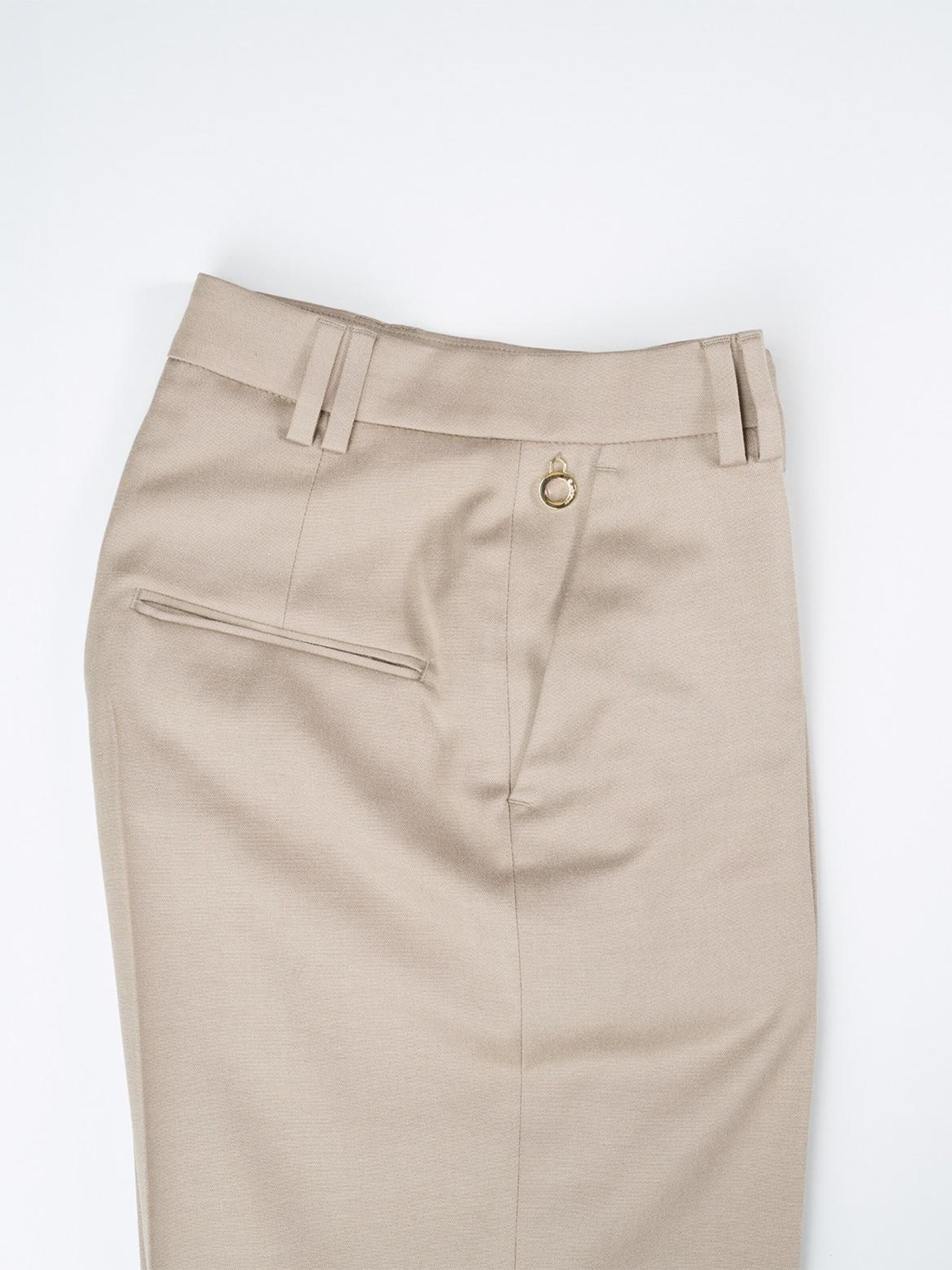 Wide leg Pantaloni per costume tradizionale 'Martha 8330' di W. Wegener in beige: frontale