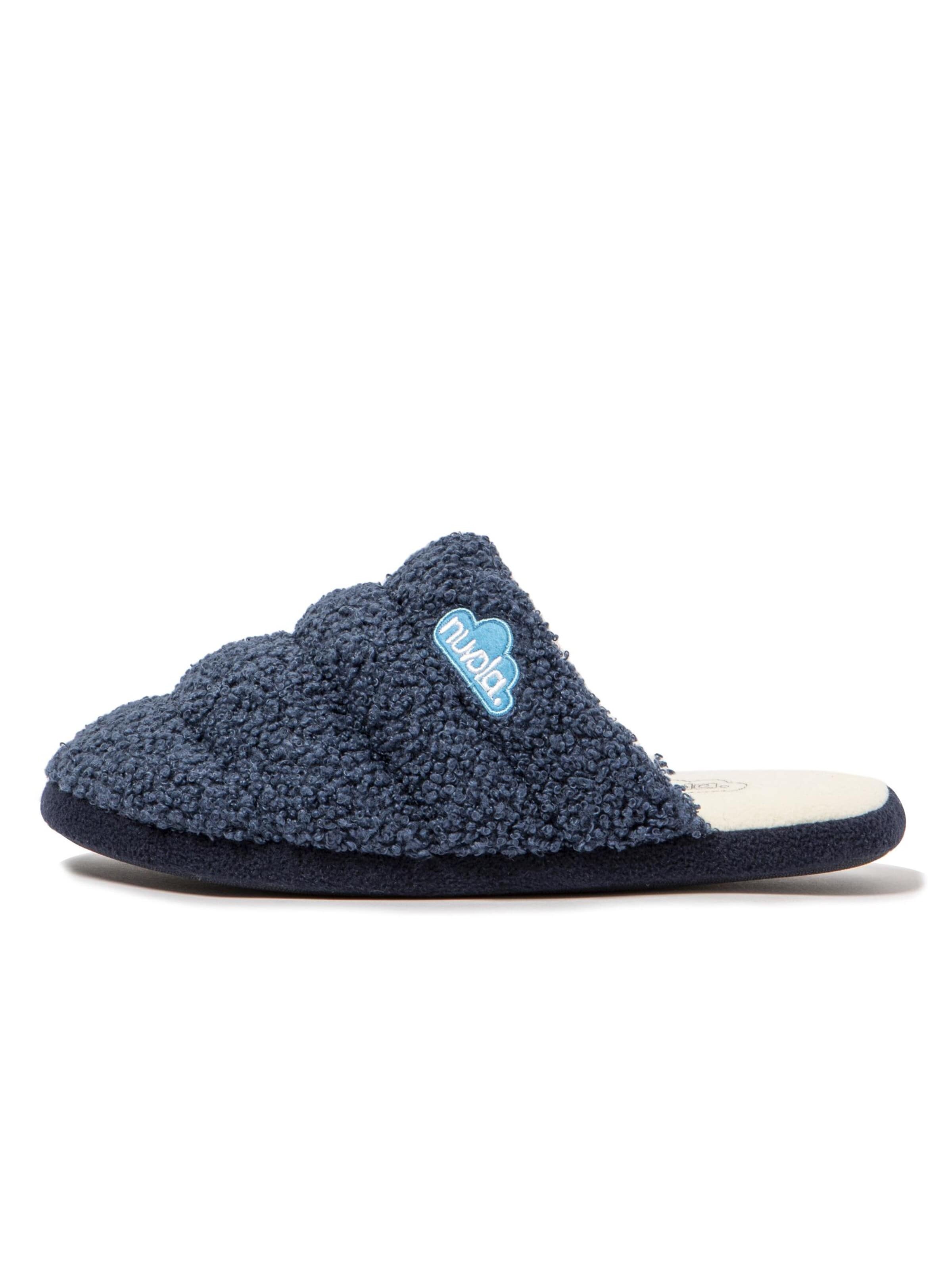 Nuvola. - Pantufa 'Zueco Sheep' em azul: frente