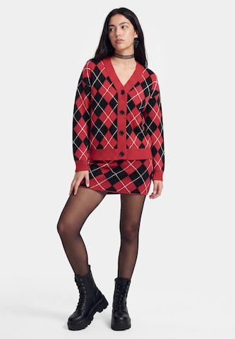 myMo ROCKS Knit Cardigan in Red