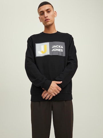 JACK & JONES Sweatshirt 'Logan' in Black: front