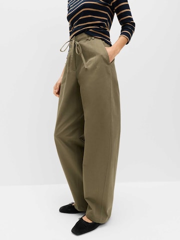 Wide leg Pantaloni di Marks & Spencer in verde