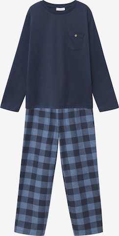MANGO KIDS Schlafanzug in Blau: front