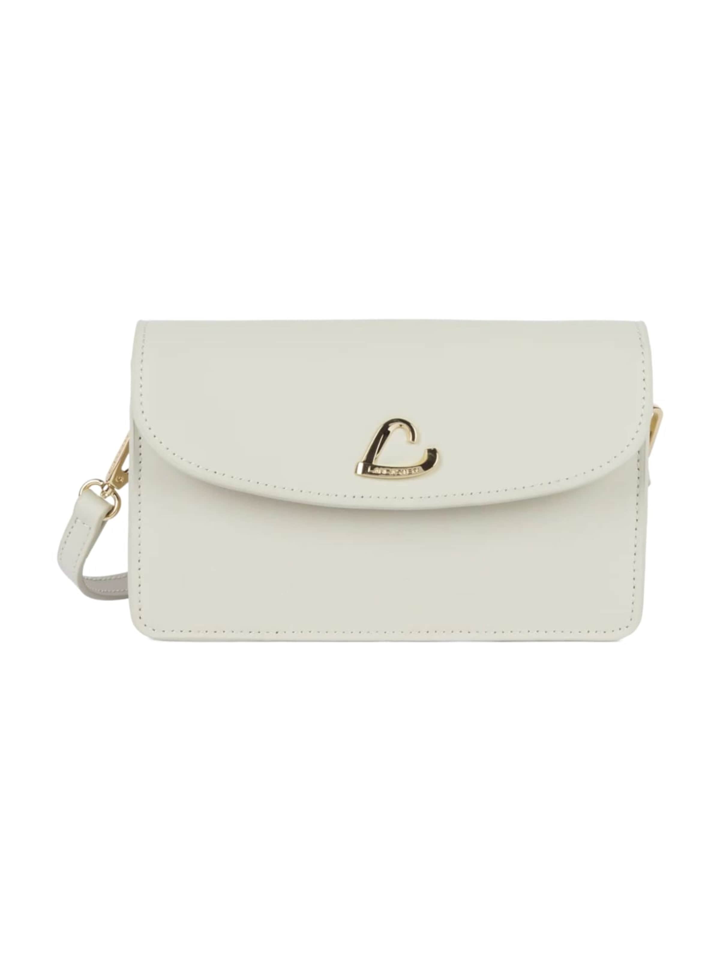 Borsa a tracolla 'Lancaster Pochette A rabat aimanté Paris Philos Ecru' di LANCASTER Paris in beige: frontale