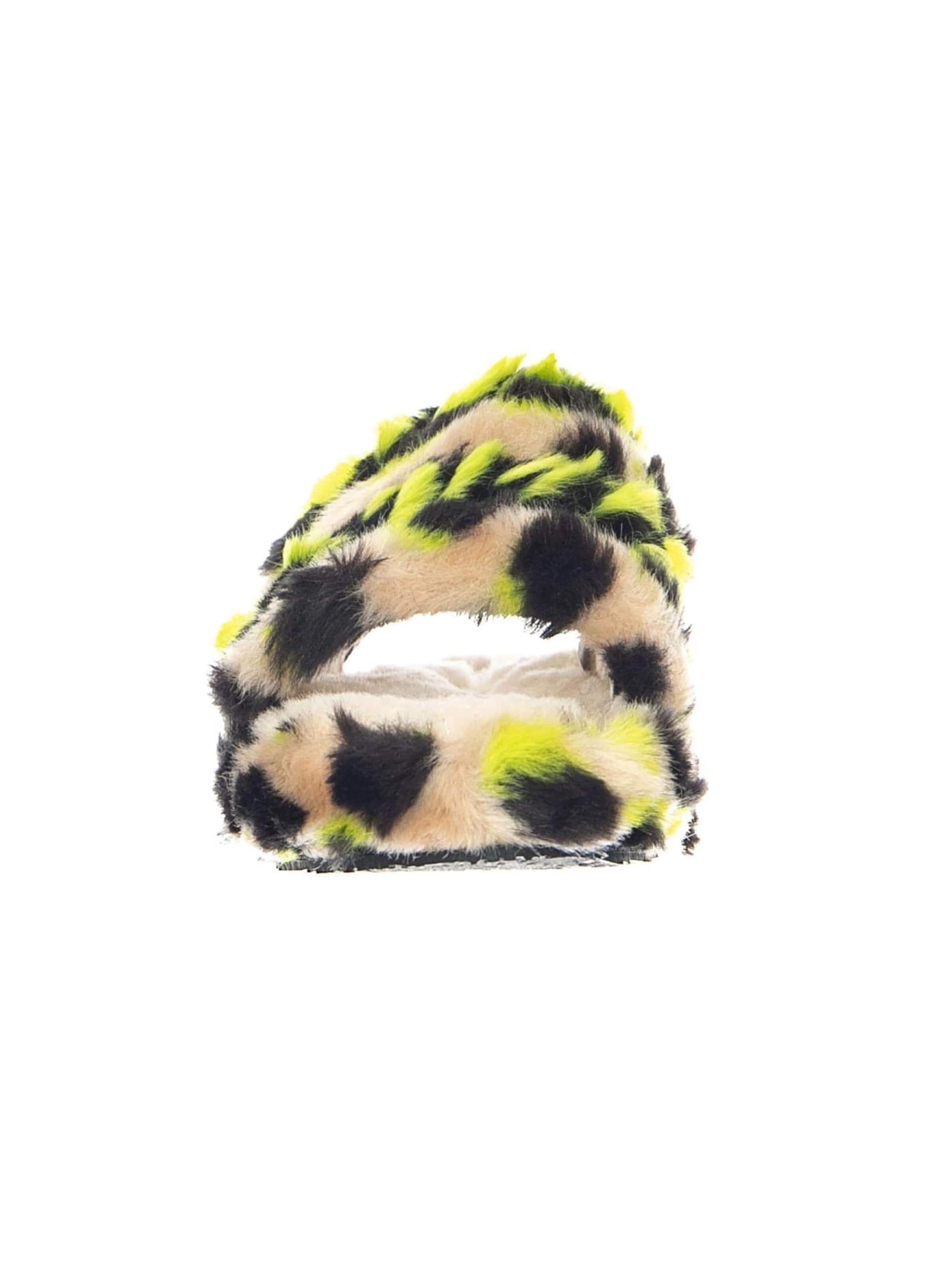 Sandales 'Fluff Yeah Animalia Key Lime K' UGG en mélange de couleurs