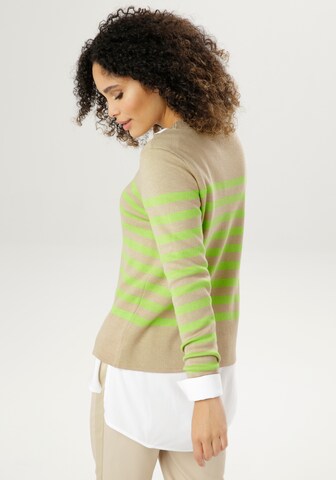 Aniston SELECTED Pullover in Beige