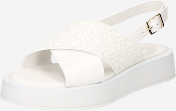 Calvin Klein Sandaal in Wit: voorkant