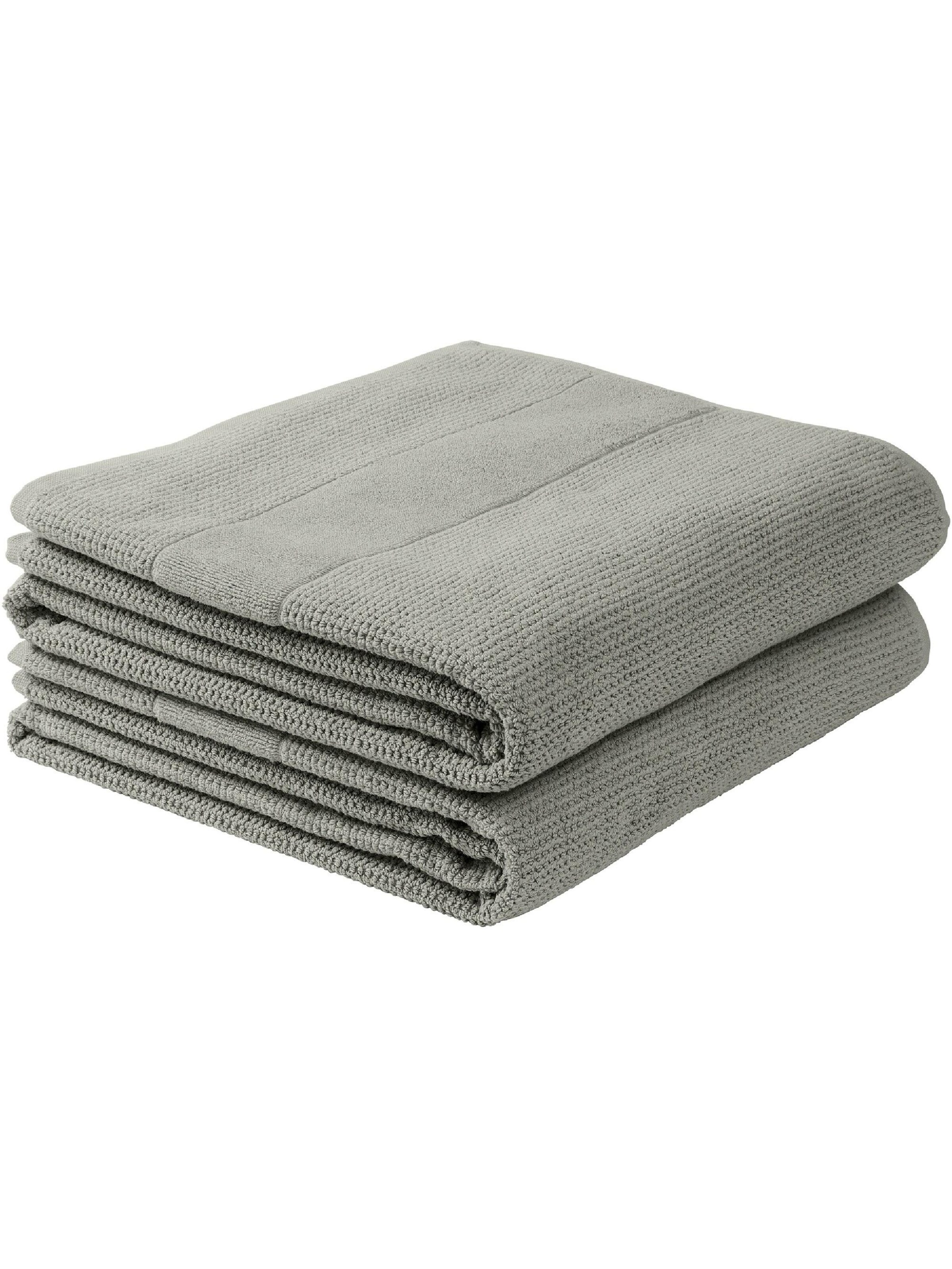 SCHIESSER Handtuch 'Duschtuchset Turin - 2-teilig'‌‌‌‌‌‌ in Grau: Vorderseite