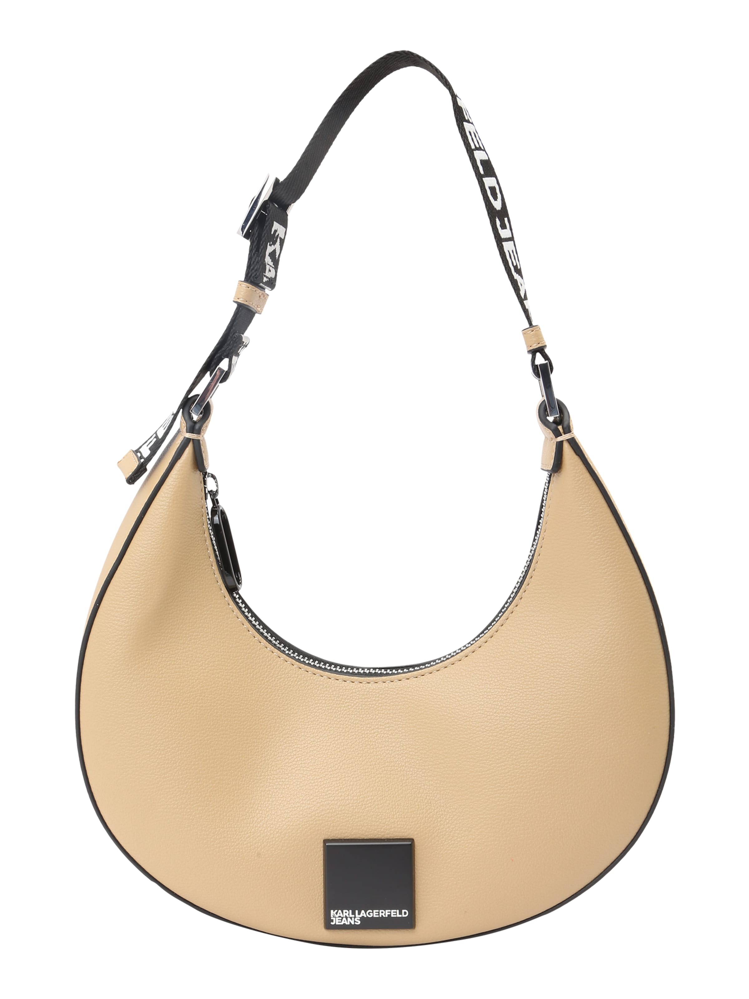 KARL LAGERFELD JEANS Axelremsväska i beige: framsida