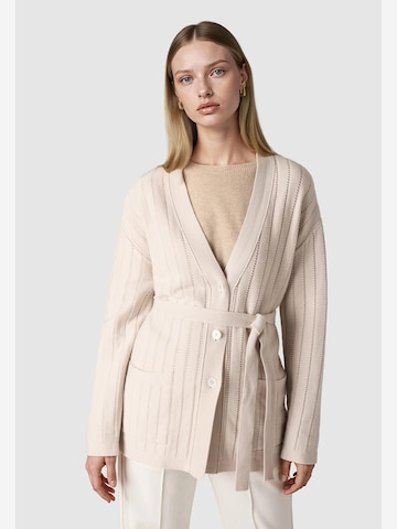 MAERZ Muenchen Knit cardigan ' 217200 ' in Beige: front