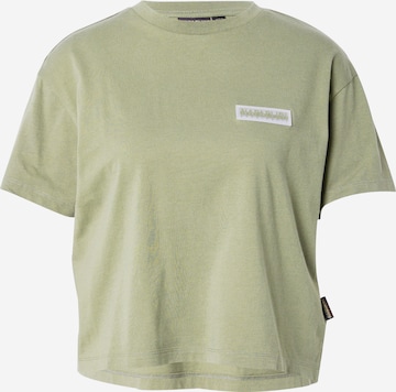 NAPAPIJRI Shirts 'IAATO' i grøn: forside