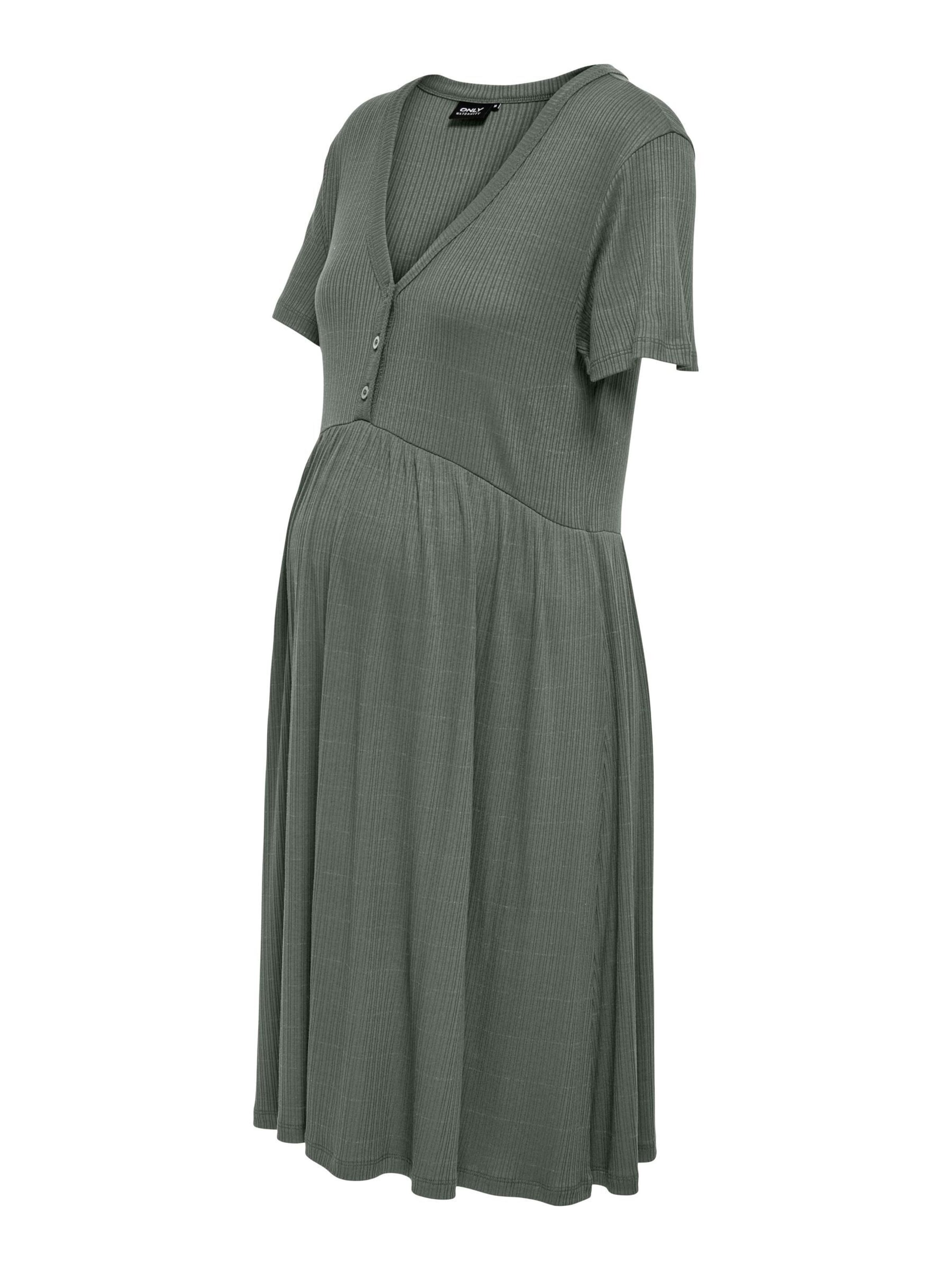 Only Maternity Kjole 'OLMCAMONI' i grøn: forside
