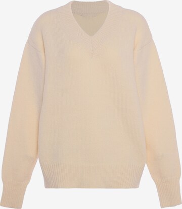 Pull-over Libbi en beige : devant