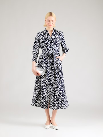 MORE & MORE - Vestido camisero en azul: frente