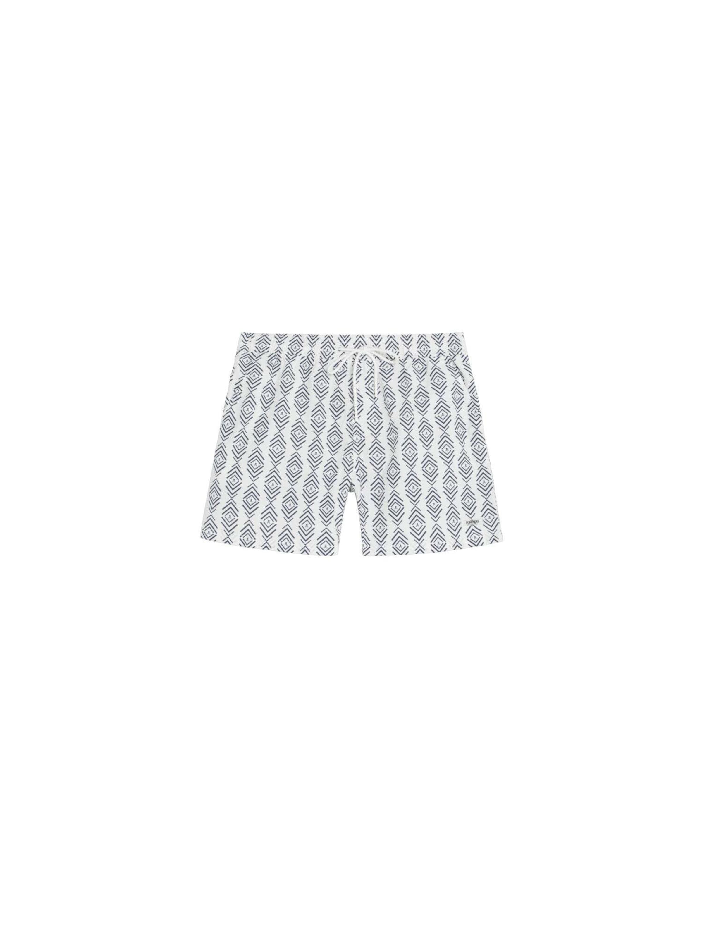 Scalpers Indigo Skull Swimsuit ' ' in Weiß: Vorderseite