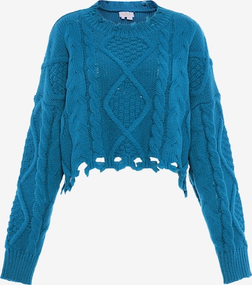 Pull-over Gaya en bleu : devant