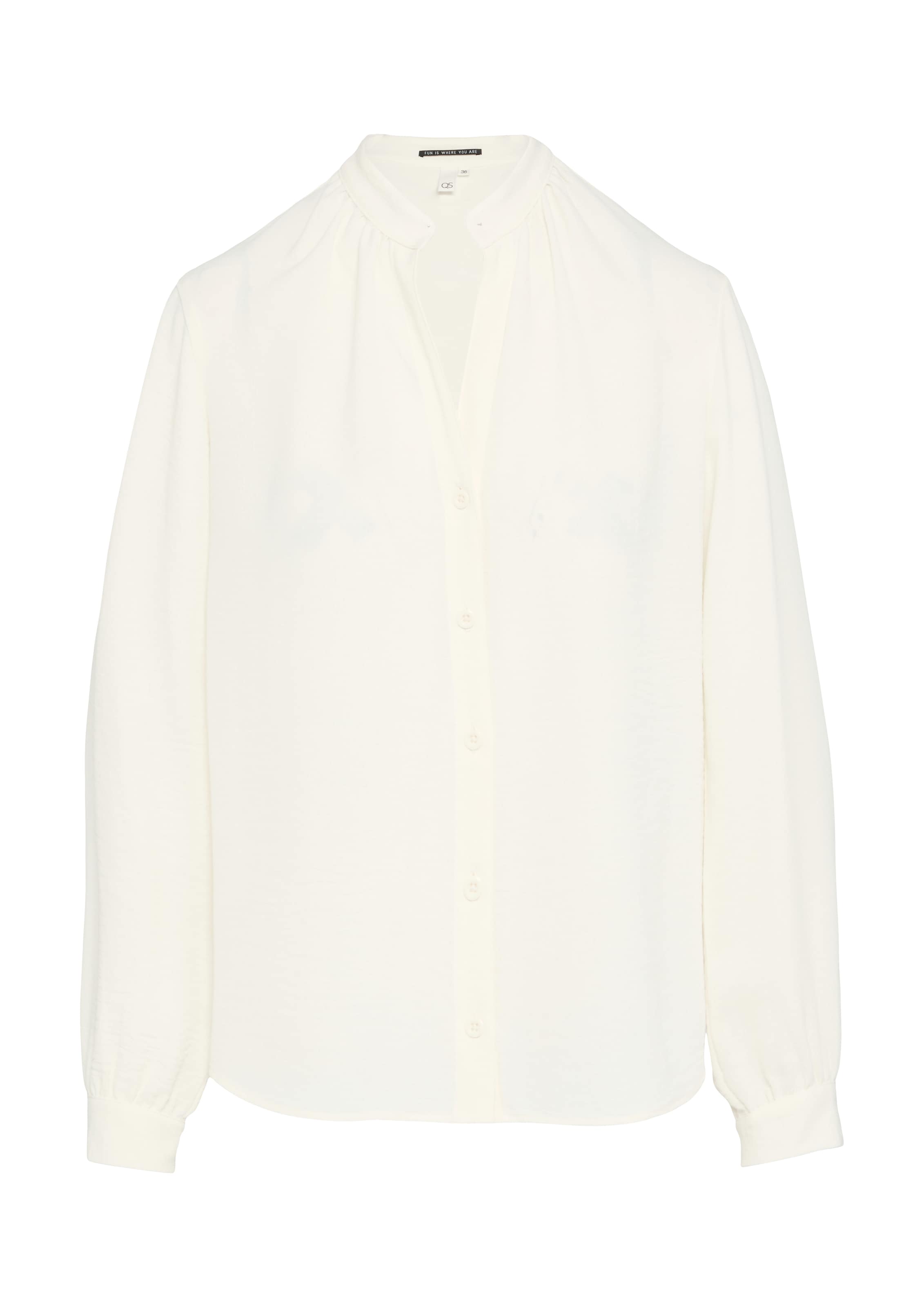 QS Blouse in Beige: voorkant