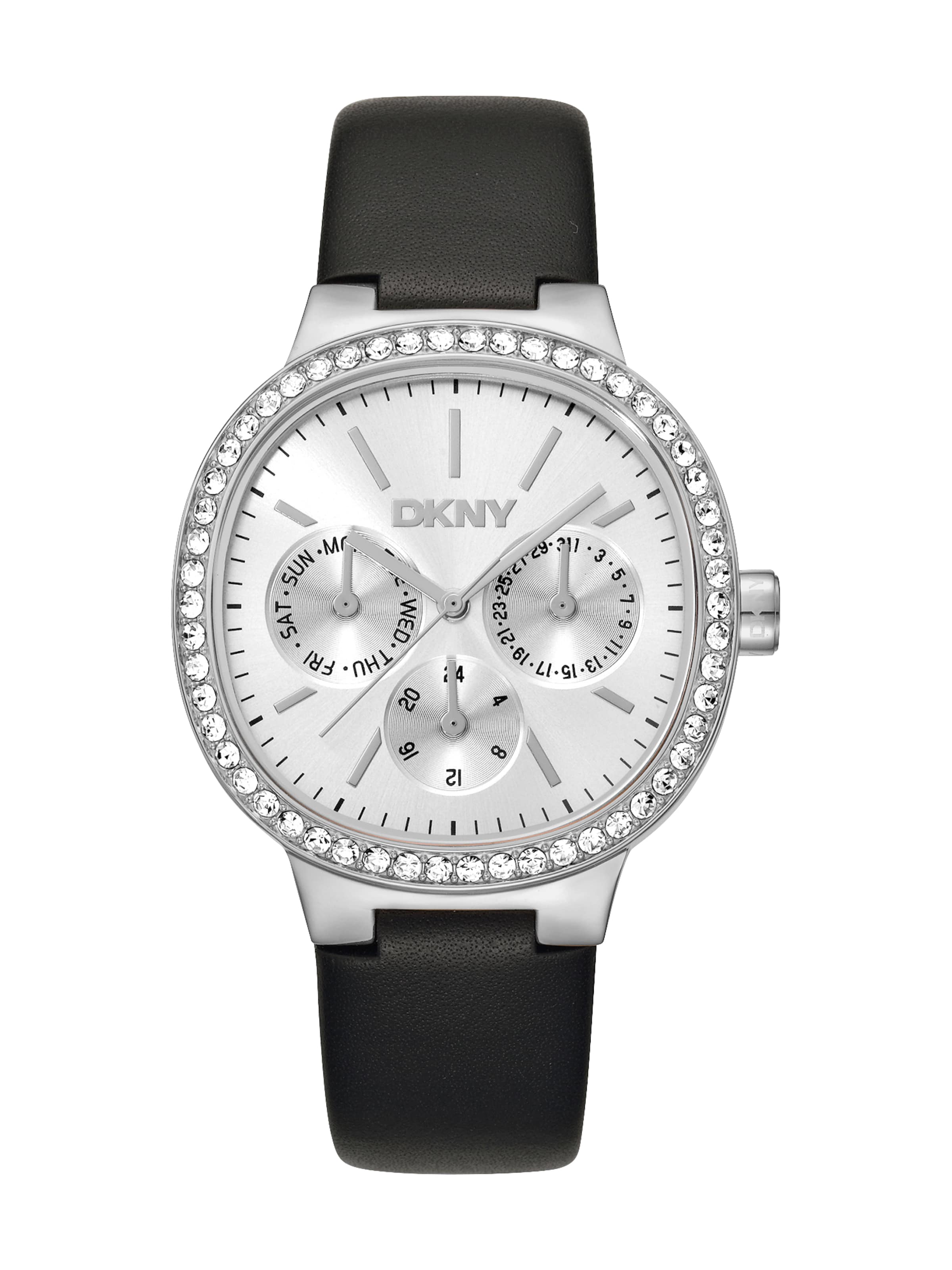DKNY Analog Watch 'Evening' in Black: front