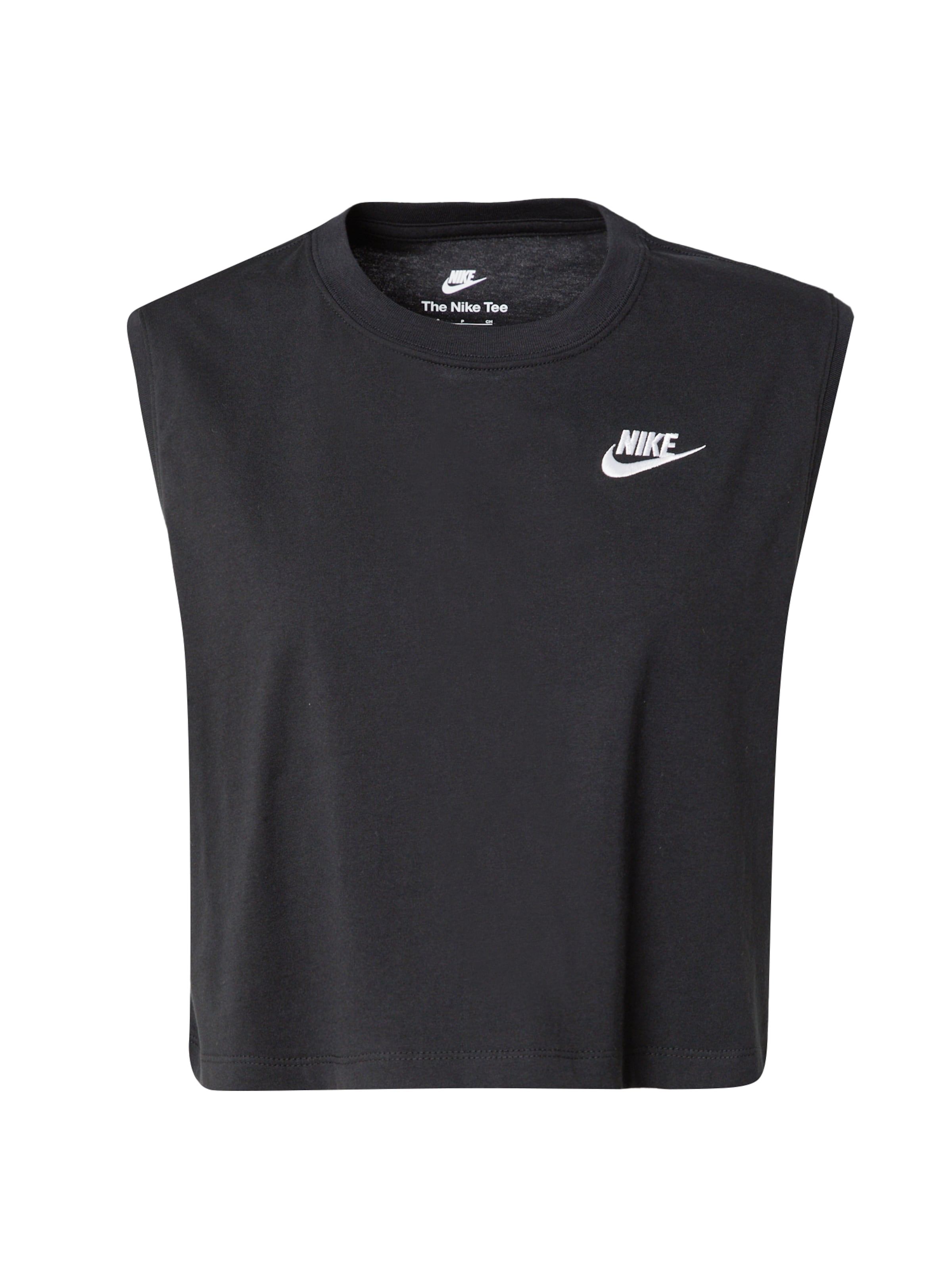 Nike Sportswear Topp 'CLUB', värv must: eest vaates