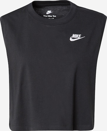 Nike Sportswear Top 'CLUB' in Black: front