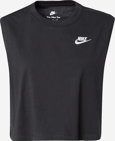 Nike Sportswear Haut 'CLUB' en noir / blanc, Vue avec produit
