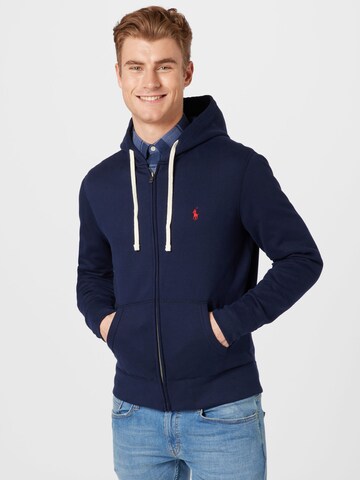 Polo Ralph Lauren Sweatvest in Blauw: voorkant