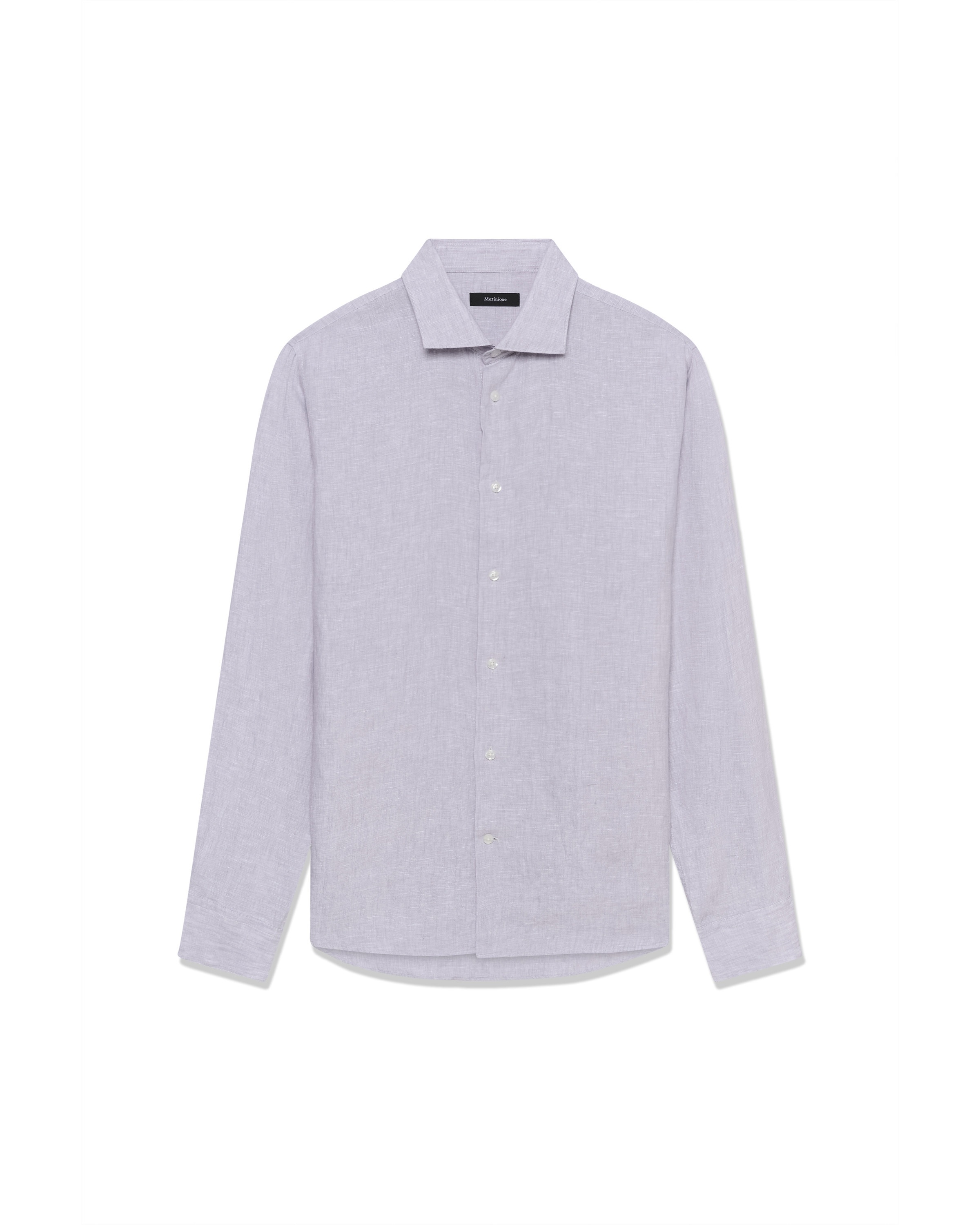 Matinique Button Up Shirt 'Marc' in Purple: front