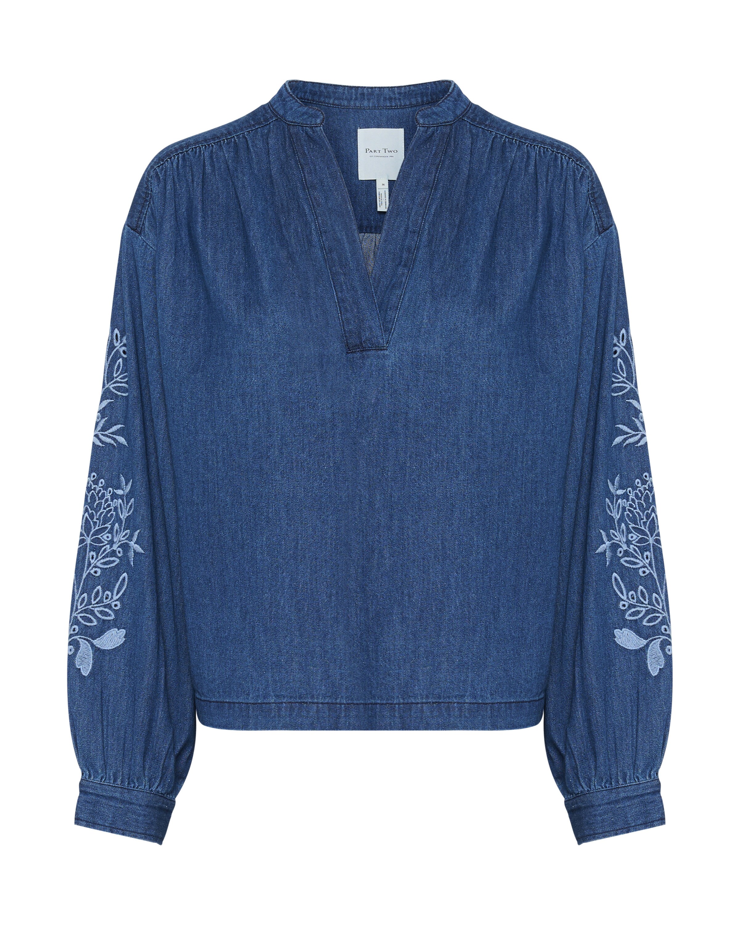 Part Two Bluse 'Terka' in Blau: Vorderseite
