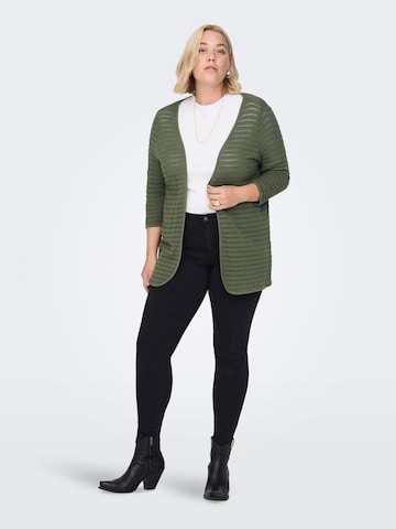 ONLY Carmakoma Knit Cardigan in Green