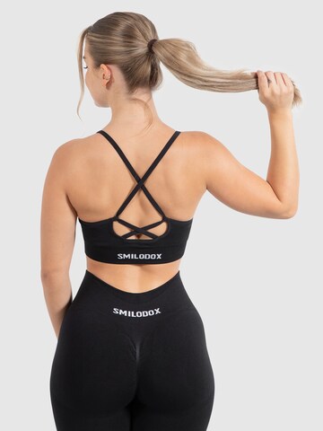 Smilodox Bustier Sport bh 'Cetrina' in Zwart