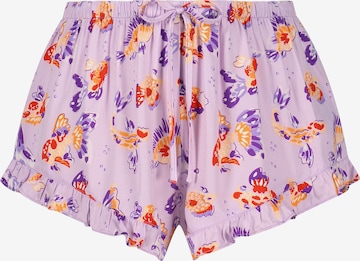 Hunkemöller Short Pajama Set in Purple: front