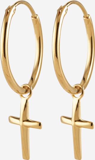 ELLI Ohrringe 'Kreuz' in gold, Produktansicht